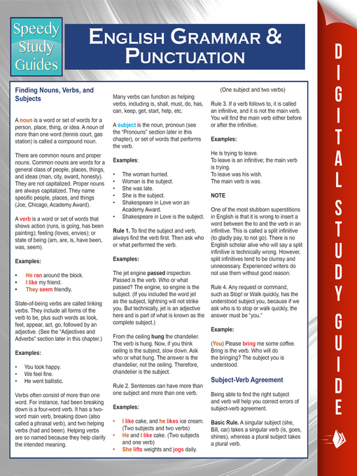 Guides pdf. Quickstudy Guides. English Grammar and Punctuation.